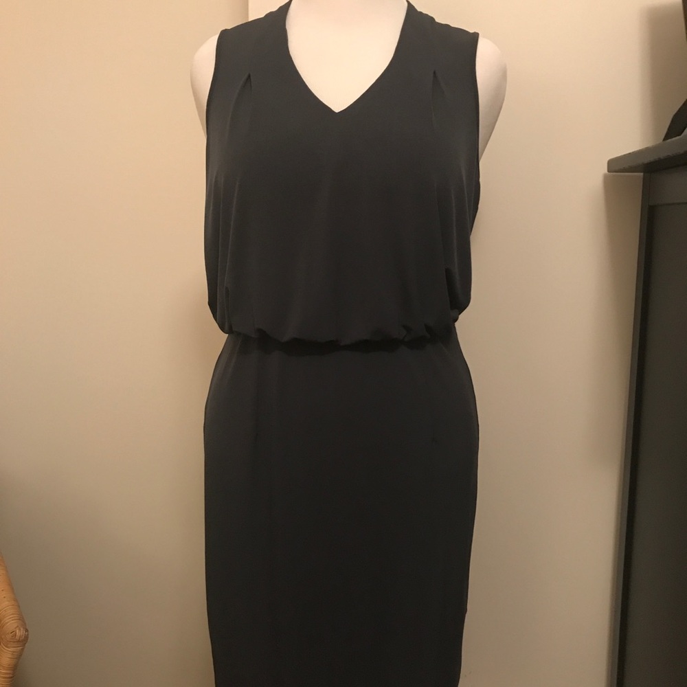 Classic Black Banana Republic sleeveless dress.